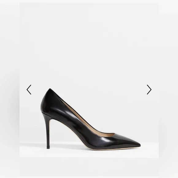 Theory City Pump in Brushed Leather
